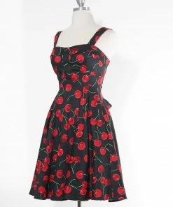 IXIA2 Cherry Pie Black Dress Pin Up Dresses