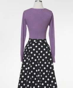 DEBUT Easy Going Cardigan - Purple Sweaters & Cardigans