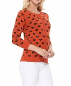 MAK-1 Face The Facts Kitty Face Cardigan Black