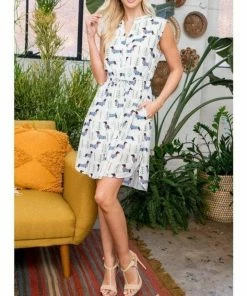 LA SOUL Puppy Love Dress Printed Dresses