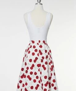 IXIA2 Fashion Frenzy Midi Skirt - White