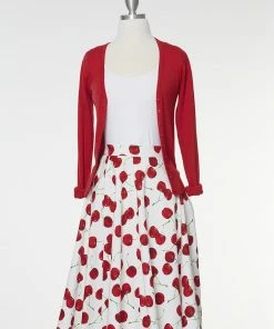 IXIA2 Fashion Frenzy Midi Skirt - White