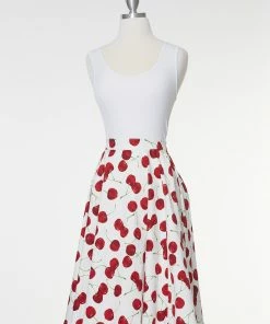 IXIA2 Fashion Frenzy Midi Skirt - White