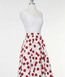 IXIA2 Fashion Frenzy Midi Skirt - White