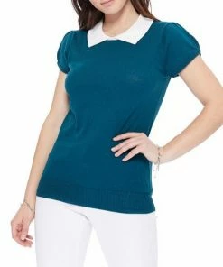MAK-1 All You Need Classic Collar Top Sweaters & Cardigans