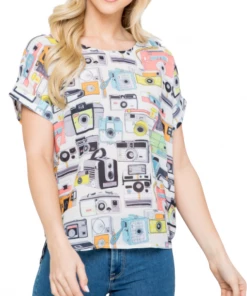 LA SOUL Short Sleeve Top Picture Perfect Top