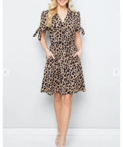 LA SOUL Printed Dresses Safari Ready Leopard Dress