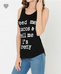 Alphabetapparel Feed Me Tacos Black