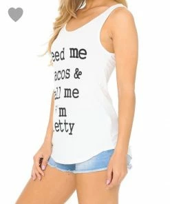 Alphabetapparel Feed Me Taco White