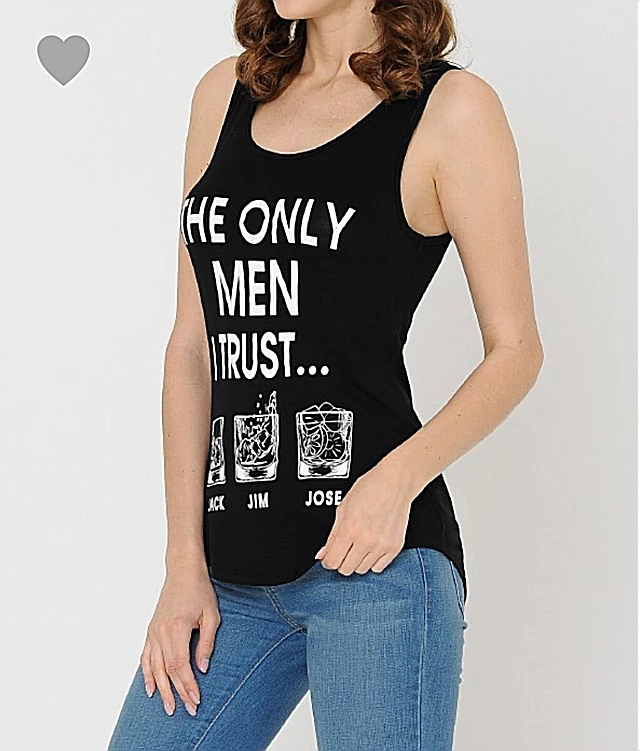 Alphabetapparel The Only Man I Trust Black Graphic Tank & Tee Shirts 4 Alphabetapparel The Only Man I Trust Black Graphic Tank & Tee Shirts