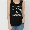 Alphabetapparel Graphic Tank & Tee Shirts Coffee & Mascara Black