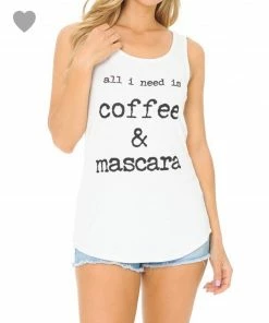 Alphabetapparel Coffee & Mascara White
