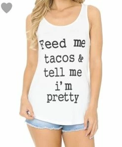 Alphabetapparel Feed Me Taco White