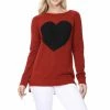 MAK-1 You Have My Heart Red Sweaters & Cardigans