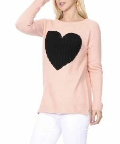 MAK-1 Sweaters & Cardigans You Have My Heart Pink