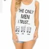 Alphabetapparel Graphic Tank & Tee Shirts The Only Man I Trust White