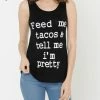 Alphabetapparel Feed Me Tacos Black