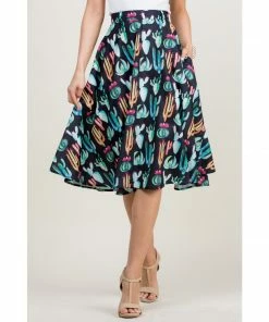LA SOUL Mini Skirts & Mid Length Skirt Desert Rose Cactus Skirt