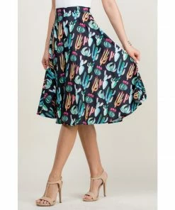 LA SOUL Mini Skirts & Mid Length Skirt Desert Rose Cactus Skirt