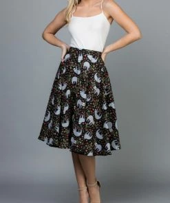 LA SOUL Mini Skirts & Mid Length Skirt Sleepy Sloth Skirt
