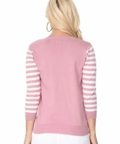 MAK-1 Stripe Face Sweater Sweaters & Cardigans