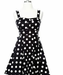 Varga Merry Marilyn Big Polka Dot Black Dress