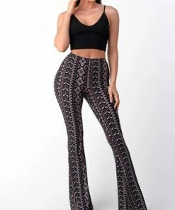 BEAR DANCE Pants & Jeans Bell Bottom Paisley Pant Purple