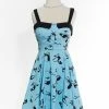 Varga Pin Up Dresses Steal Hearts- Black Strap Dress
