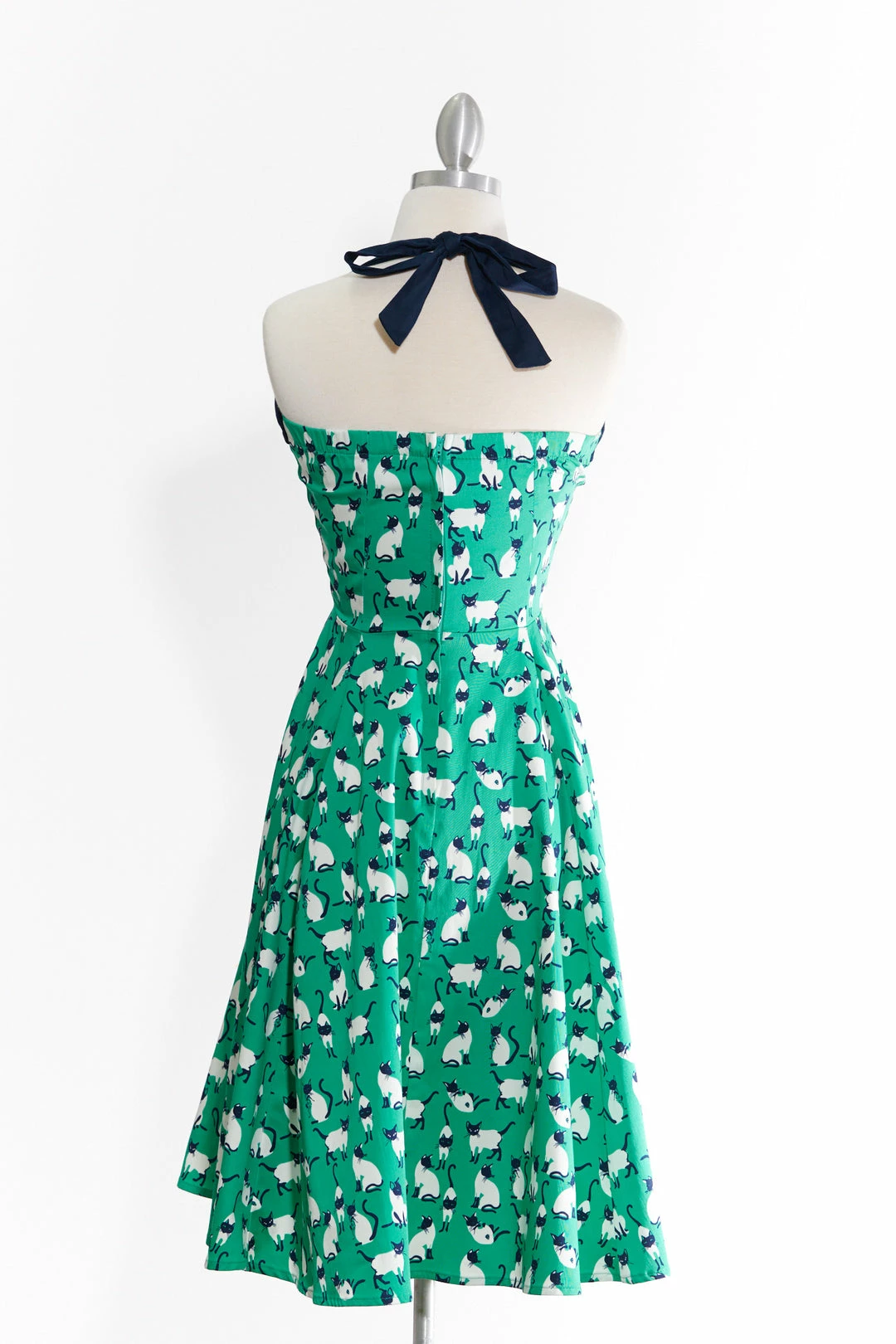 Varga Pin Up Dresses Cat ObsessedHalter Top Dress 5 Varga Pin Up Dresses Cat ObsessedHalter Top Dress