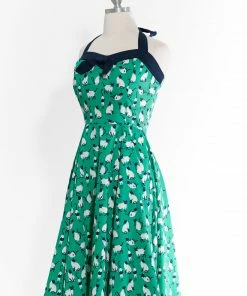 Varga Pin Up Dresses Cat ObsessedHalter Top Dress