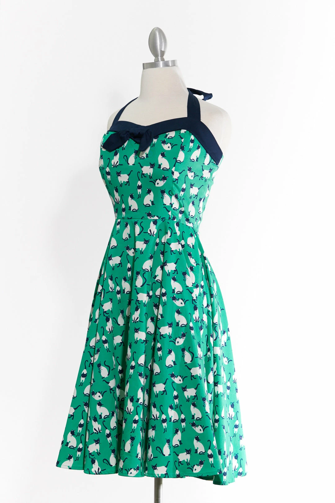 Varga Pin Up Dresses Cat ObsessedHalter Top Dress 4 Varga Pin Up Dresses Cat ObsessedHalter Top Dress