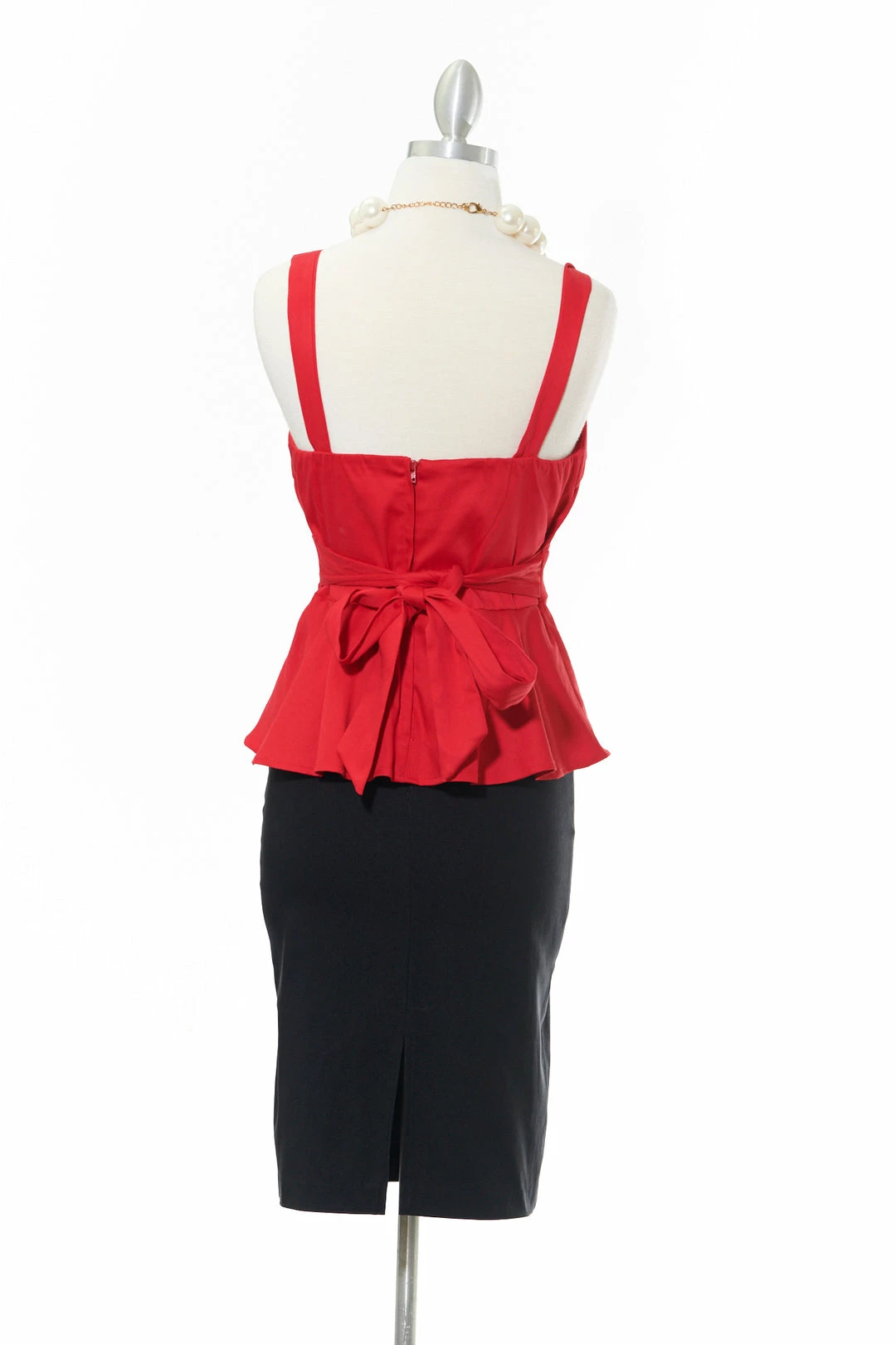 Varga Pretty In Peplum Red Top Peplum Tops 5 Varga Pretty In Peplum Red Top Peplum Tops