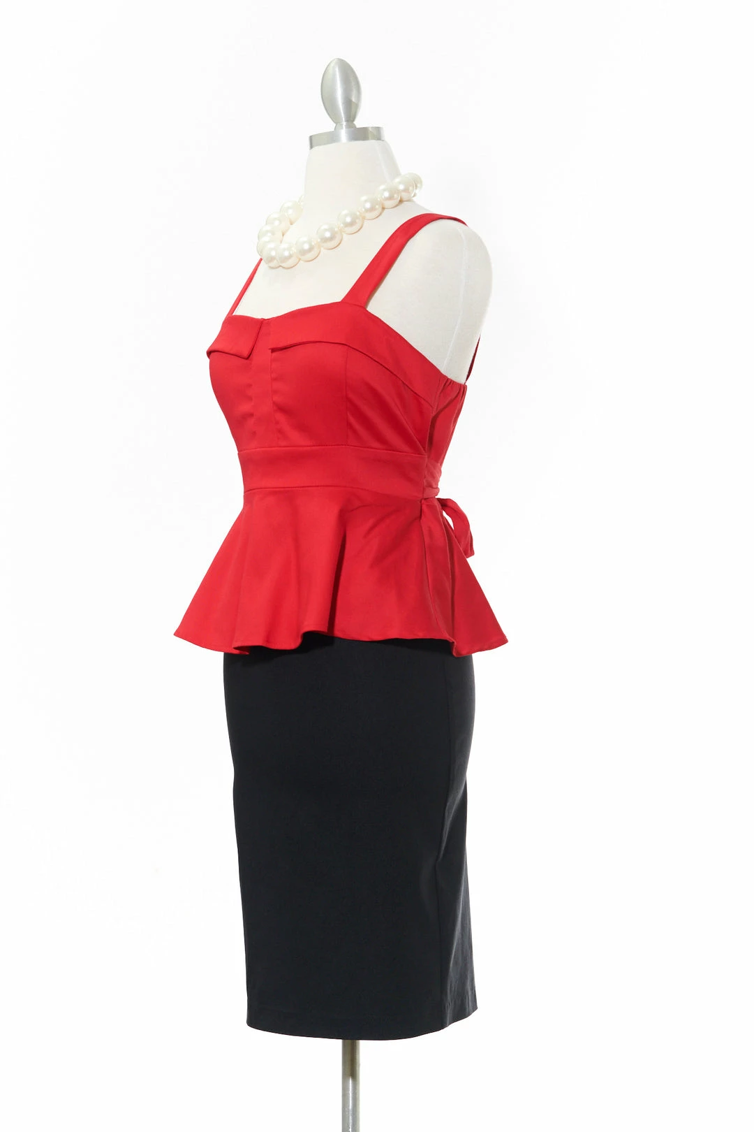 Varga Pretty In Peplum Red Top Peplum Tops 4 Varga Pretty In Peplum Red Top Peplum Tops