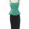 Varga Peplum Tops Pretty In Peplum Polka Dot Top