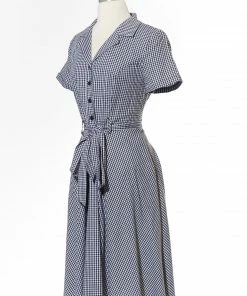 Varga Pin Up Dresses Check Please Shirt Dress