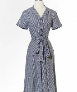 Varga Pin Up Dresses Check Please Shirt Dress