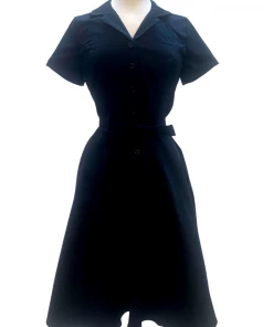 IXIA2 It's A Wrap Missy Black Shirt Dress Pin Up Dresses